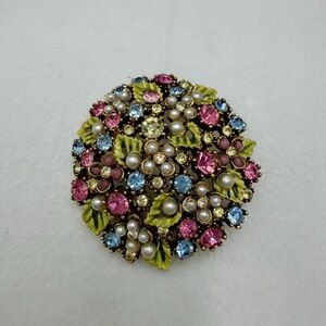 Vintage ART signed Tuzzy Muzzy Brooch